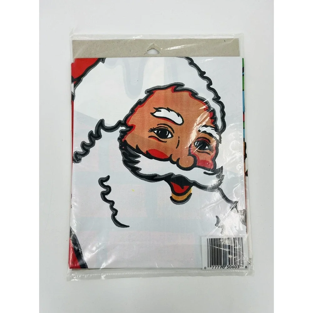 Vintage NOS A-OK Christmas Plastic Door Cover Santa 1989 Arkin 30